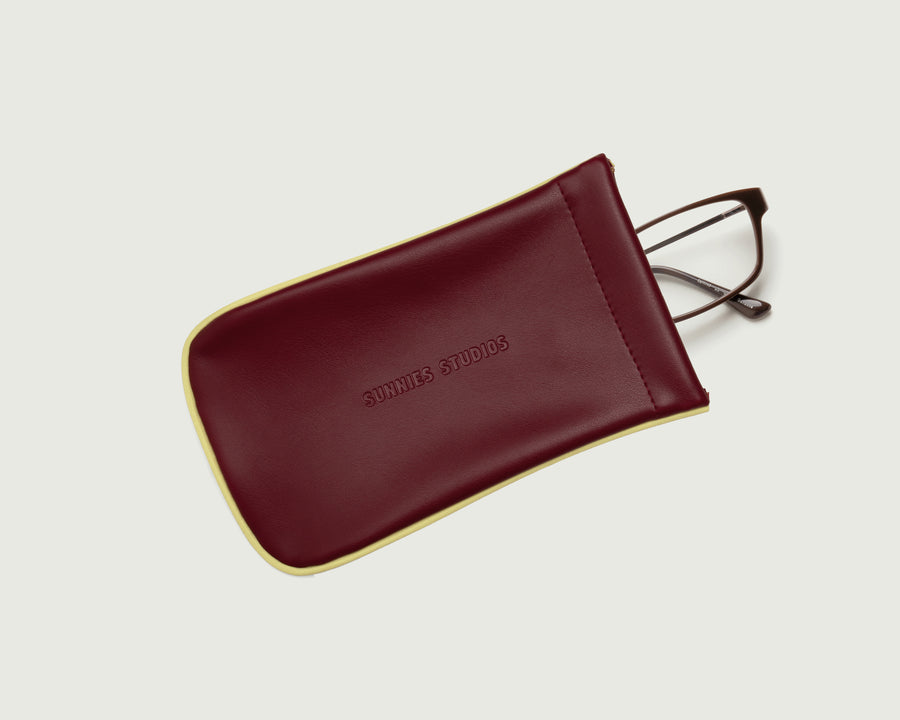Two Tone Sac Eyewear case red
