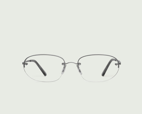 Ash::Lori Eyeglasses oval black  metal front