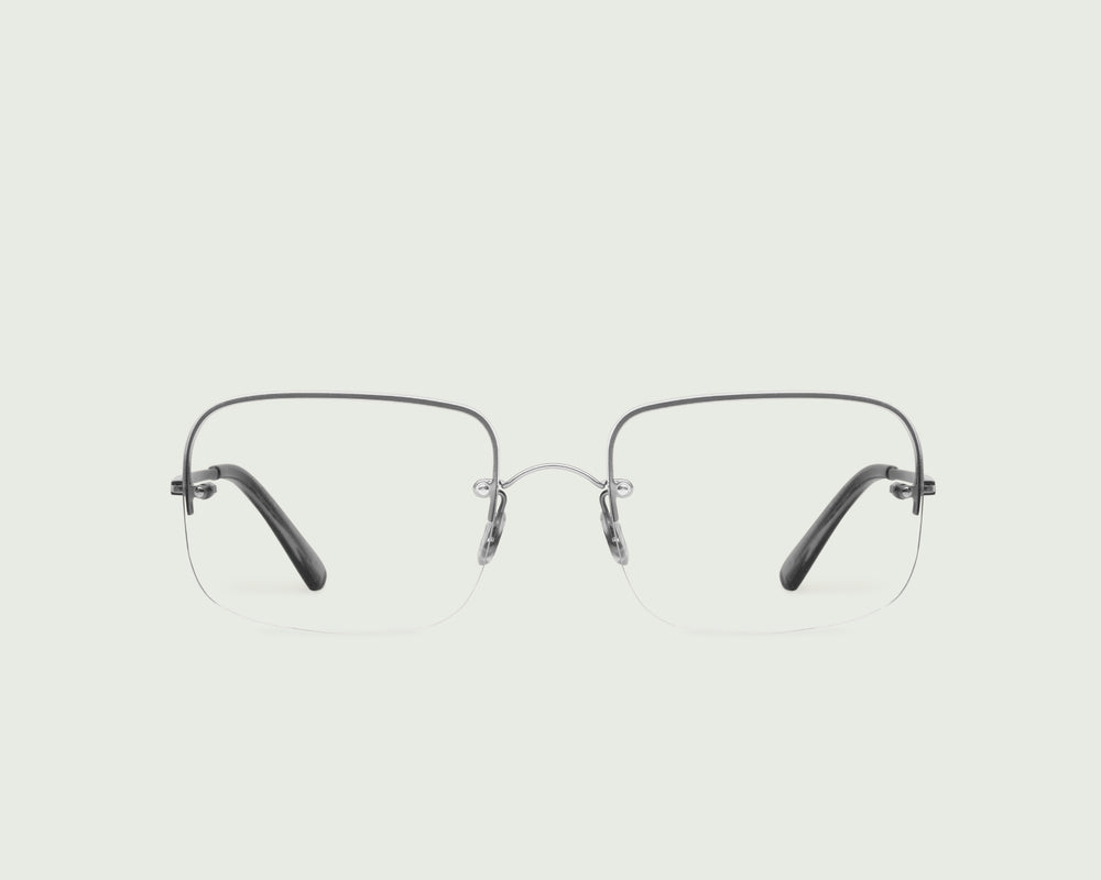Ash::Linda Eyeglasses rectangle black  metal front