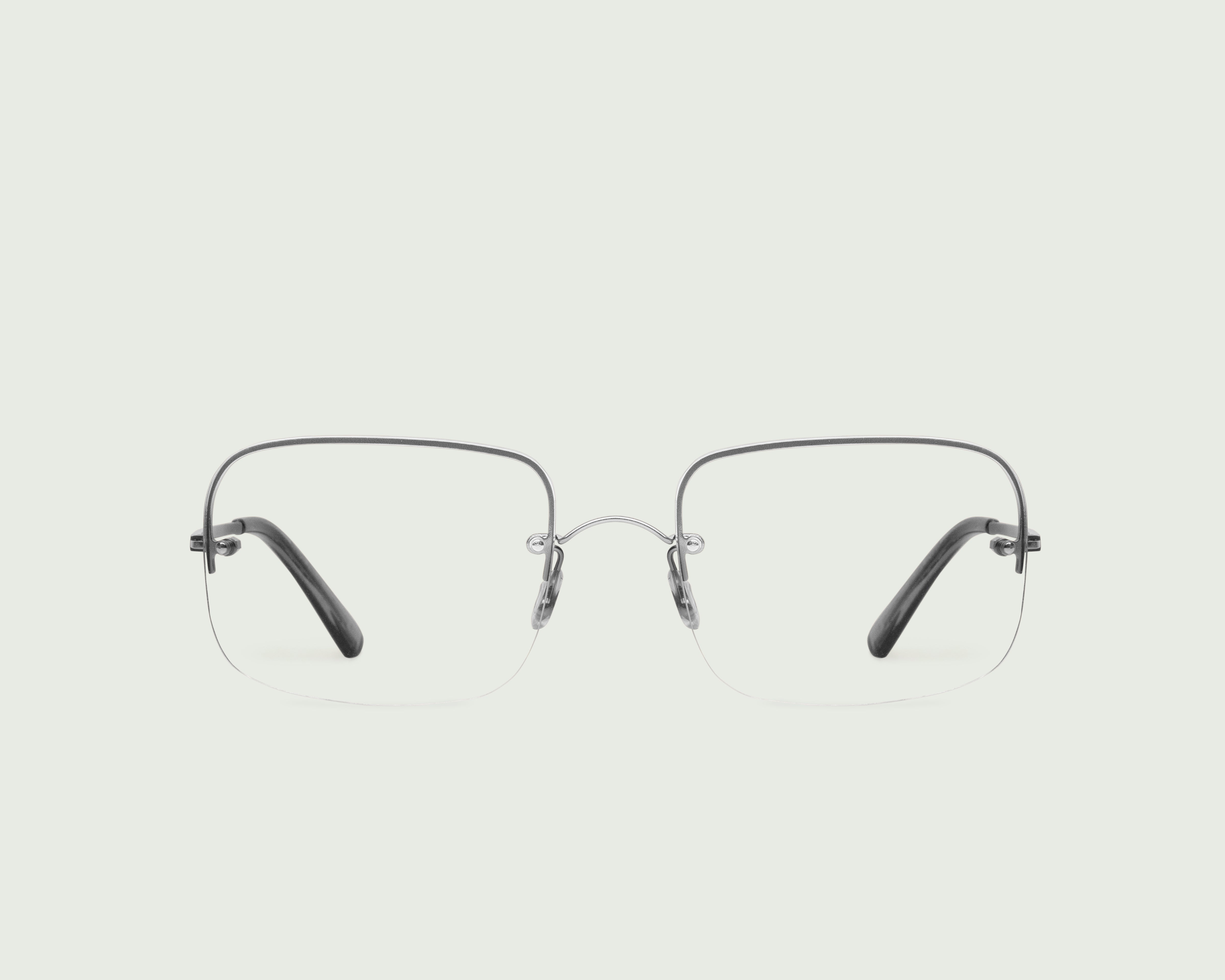 Ash::Linda Eyeglasses rectangle black  metal front