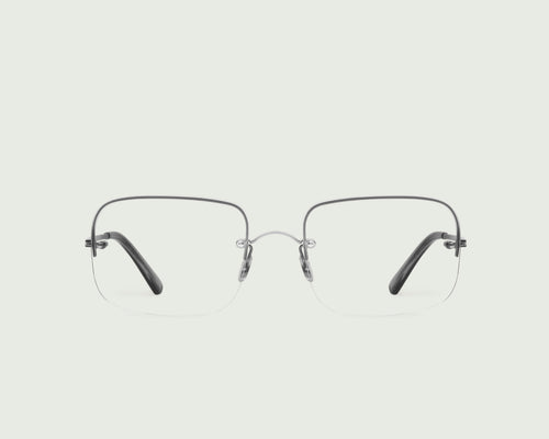 Ash::Linda Eyeglasses rectangle black  metal front