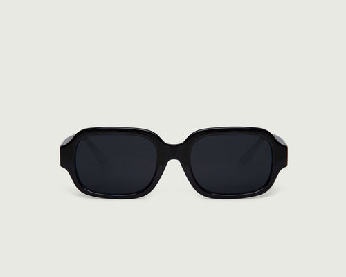 Ink::Bobbi Sunglasses square black recycled polyester front 
