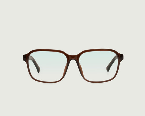 Cacao::Barry Anti-Radiation Glasses square brown recycled polyester front