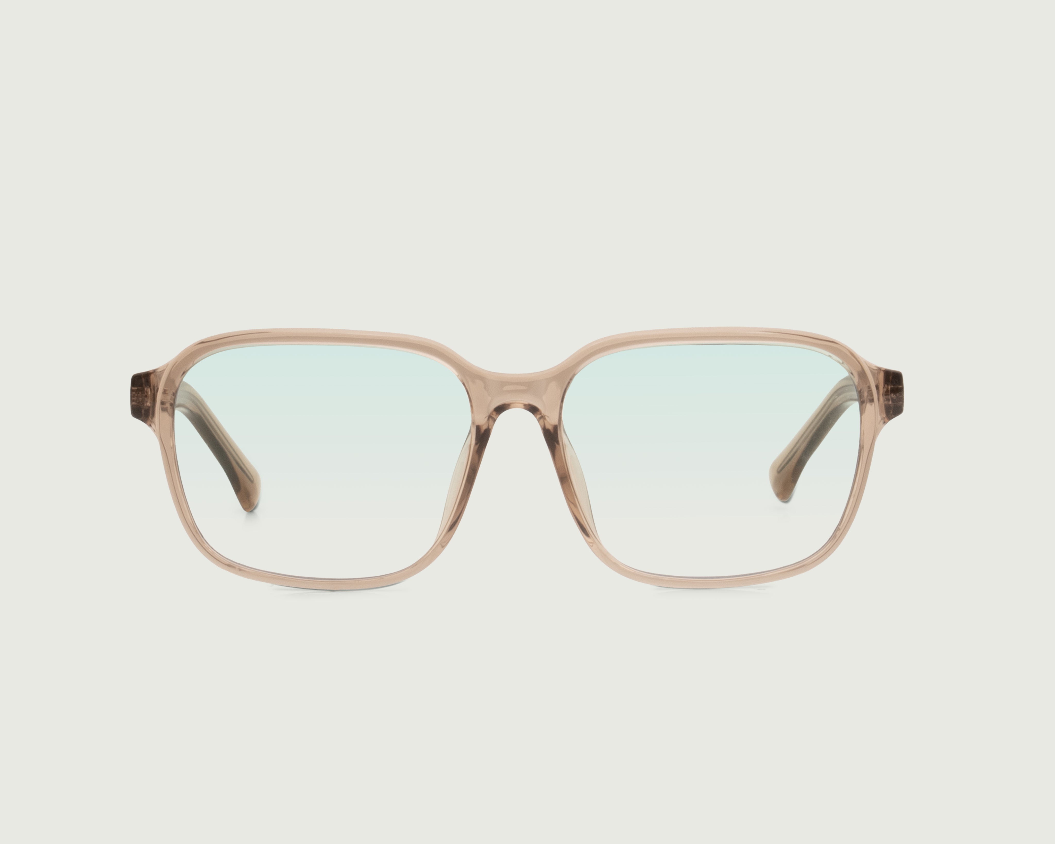 Sesame::Barry Anti-Radiation Glasses square brown recycled polyester front