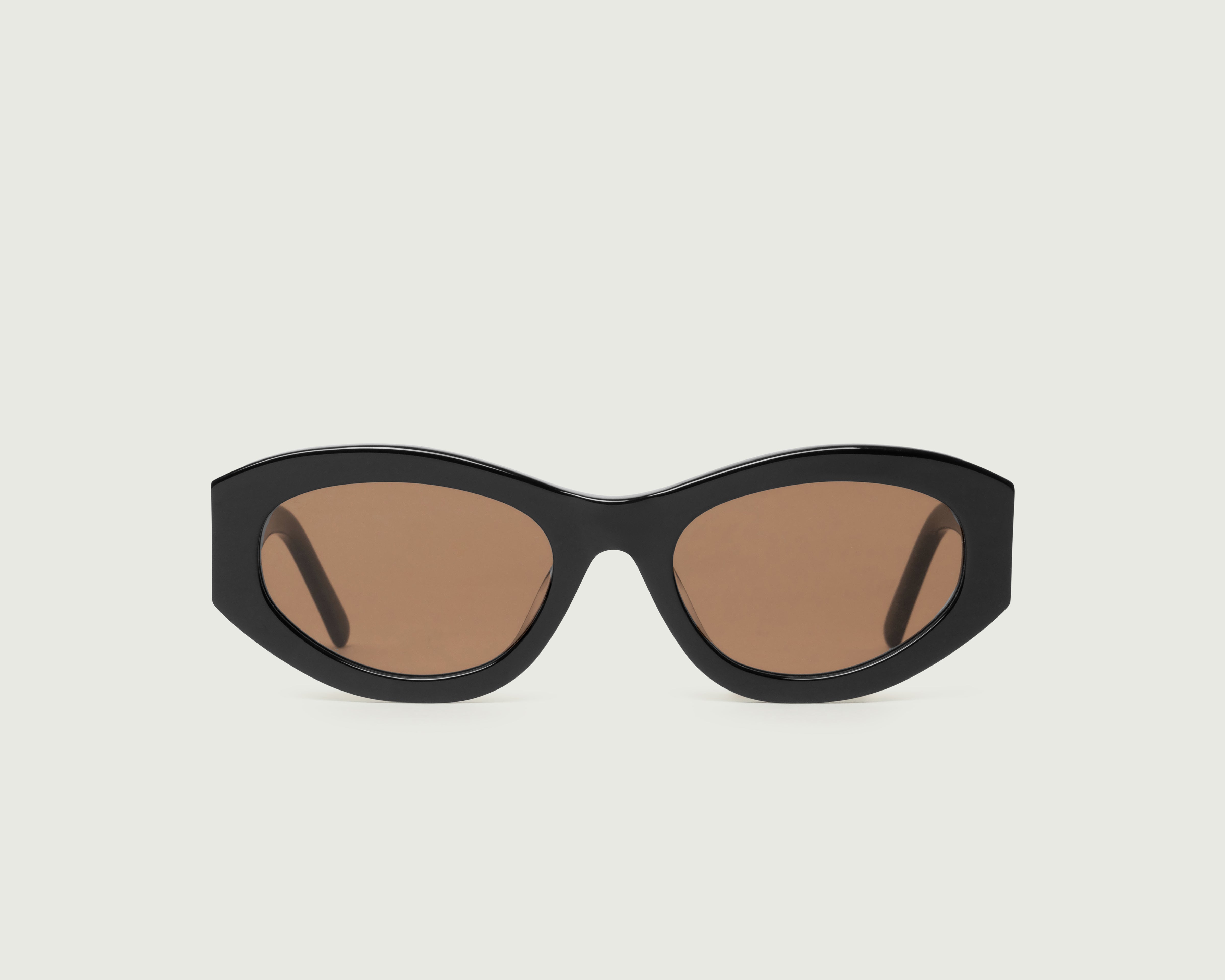 Black::Alba Sunglasses cateye brown acetate front