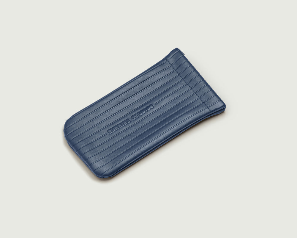 Blackberry::Ribbed Sac Eyewear case blue  top