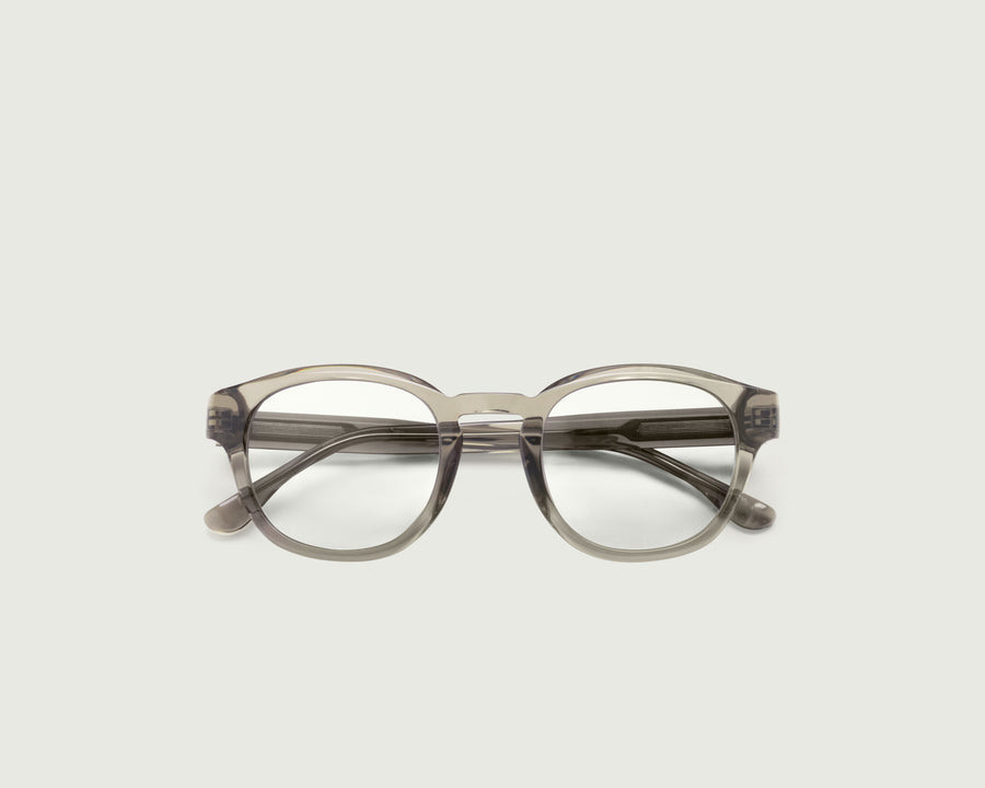 men Nobi Eyeglasses round Gray acetate