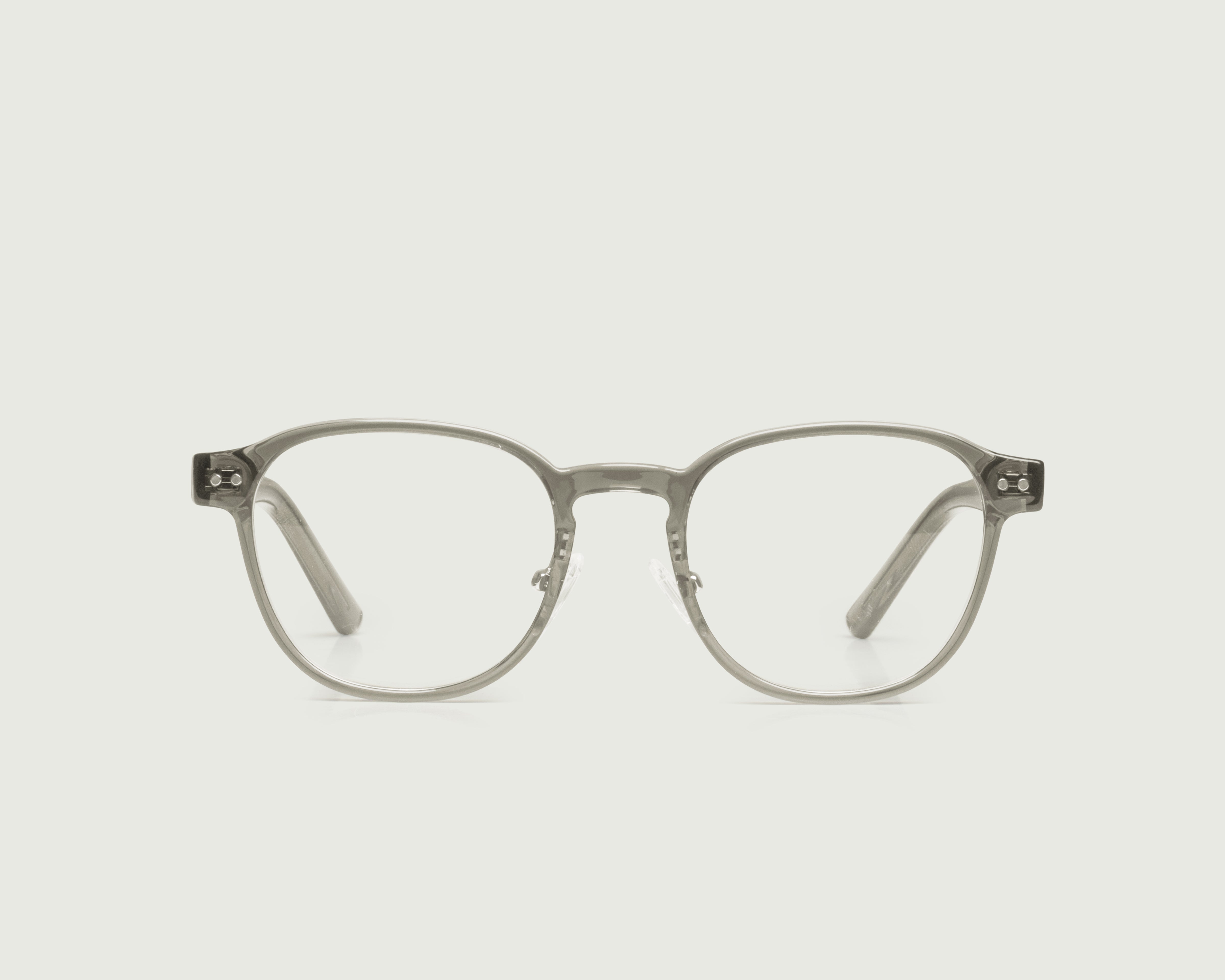 Bonsai::Orman Eyeglasses round gray plant-based plastic front