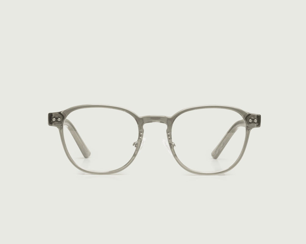 Bonsai::Orman Eyeglasses round gray plant-based plastic front