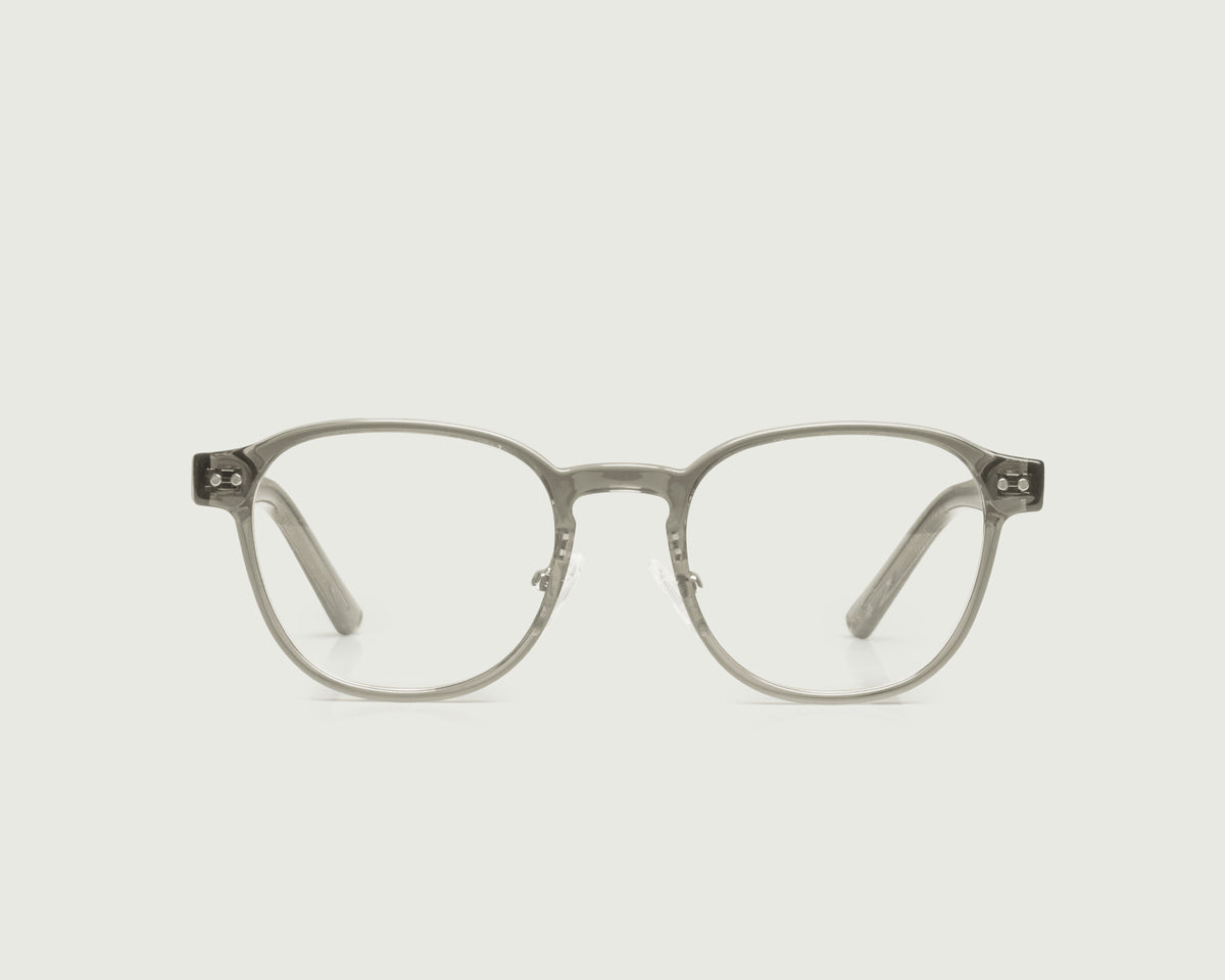 Bonsai::Orman Eyeglasses round gray plant-based plastic front