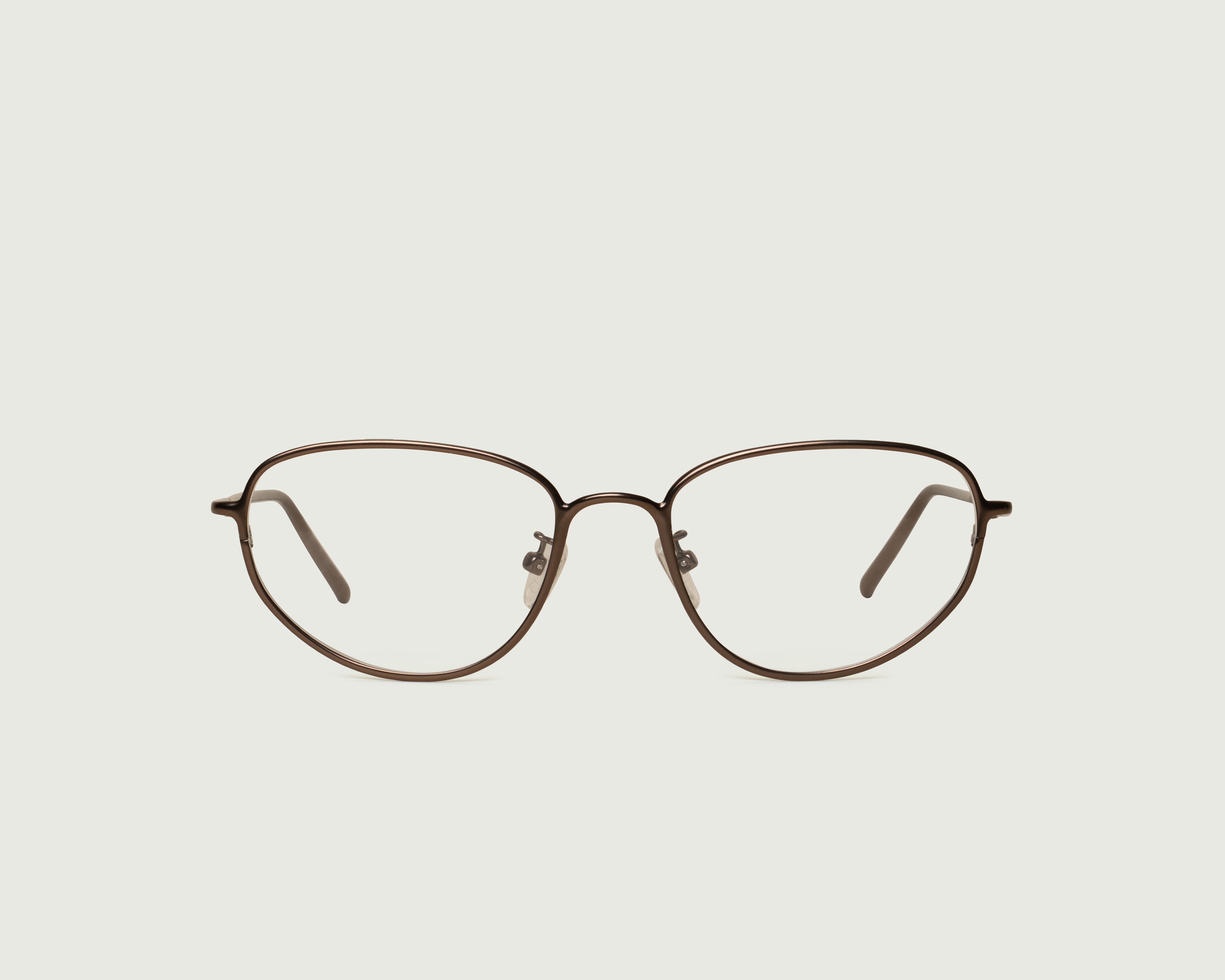 Brass::Suki Eyeglasses cateye Brown metal front