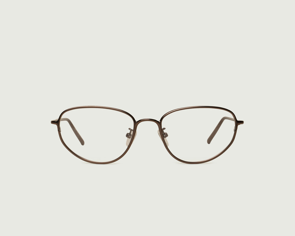 Brass::Suki Eyeglasses cateye Brown metal front