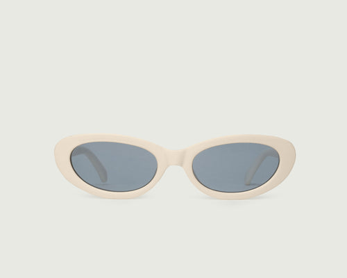 Burrata::Dakota Sunglasses cateye White recycled polyester front