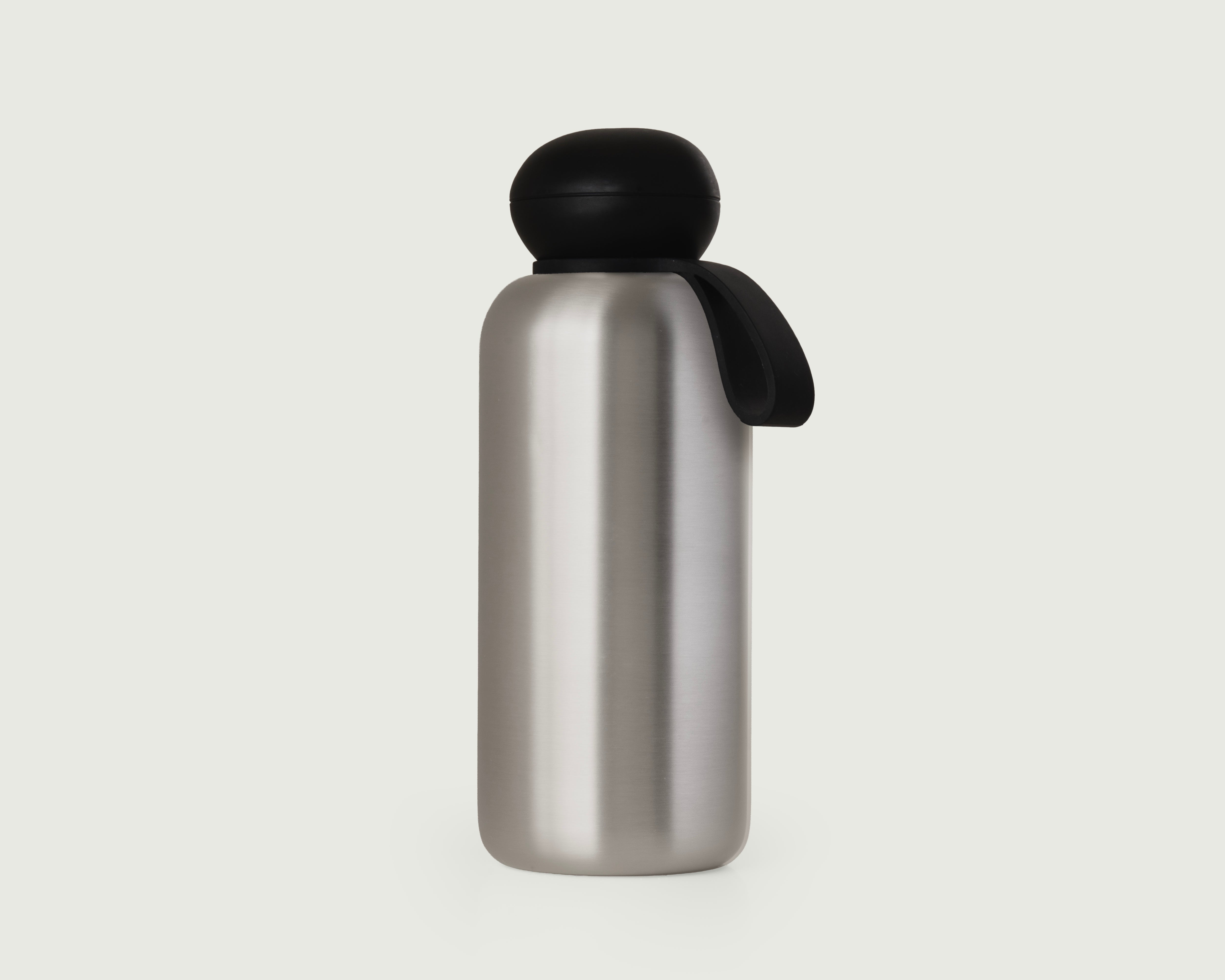 Chrome-40oz::Sunnies Flask Tumbler gray  front
