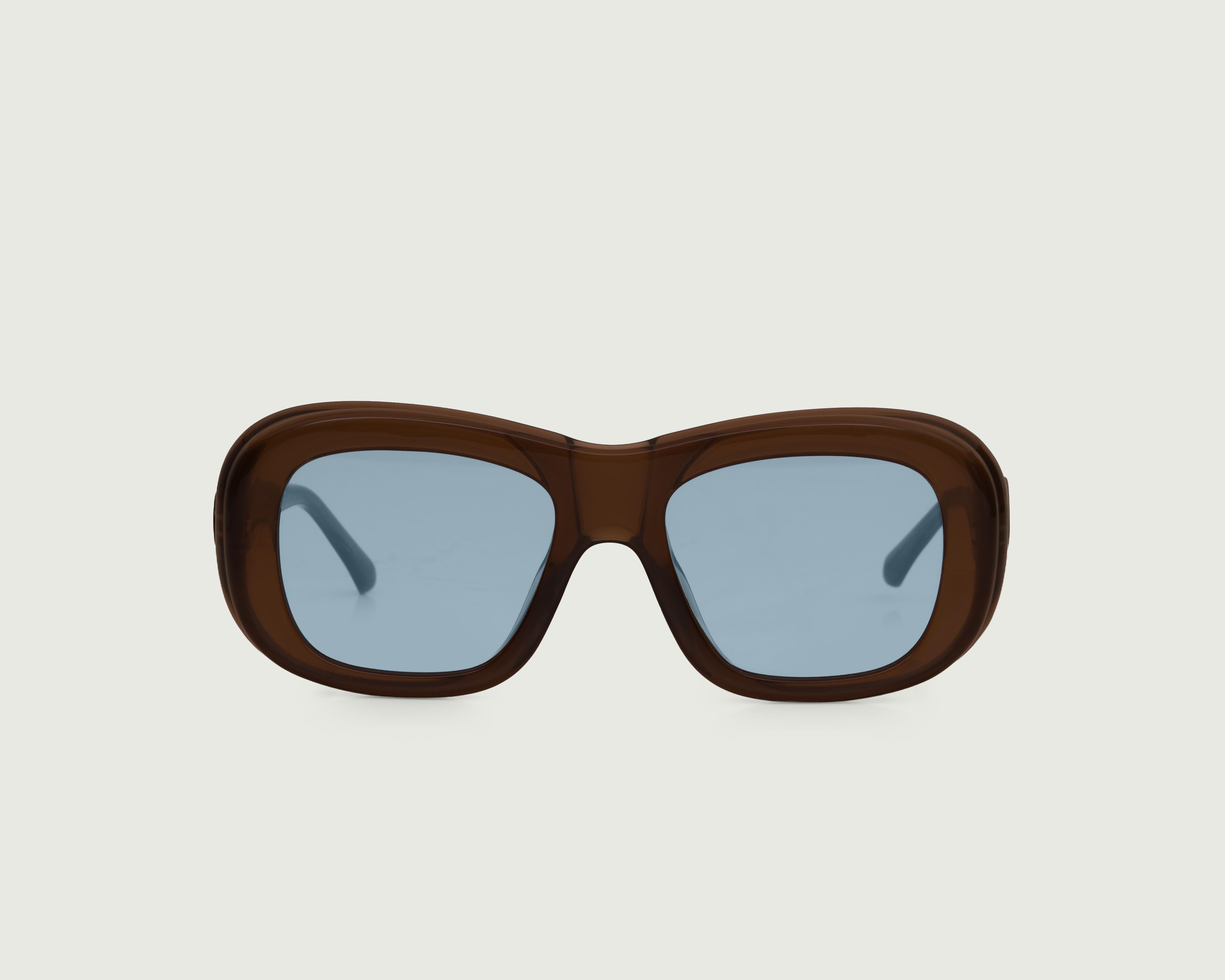 Cacao::Yara Sunglasses Rectangle Brown Acetate front