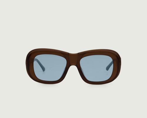 Cacao::Yara Sunglasses Rectangle Brown Acetate front