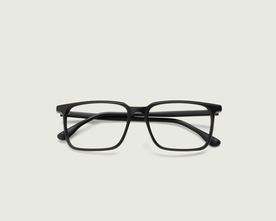 men Buddy Eyeglasses rectangle Black acetate