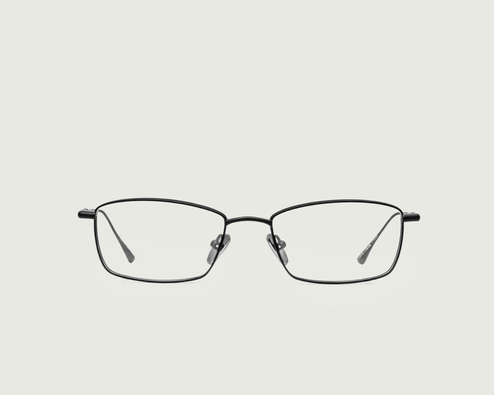 Charcoal::Eddie Eyeglasses rectangle black titanium front