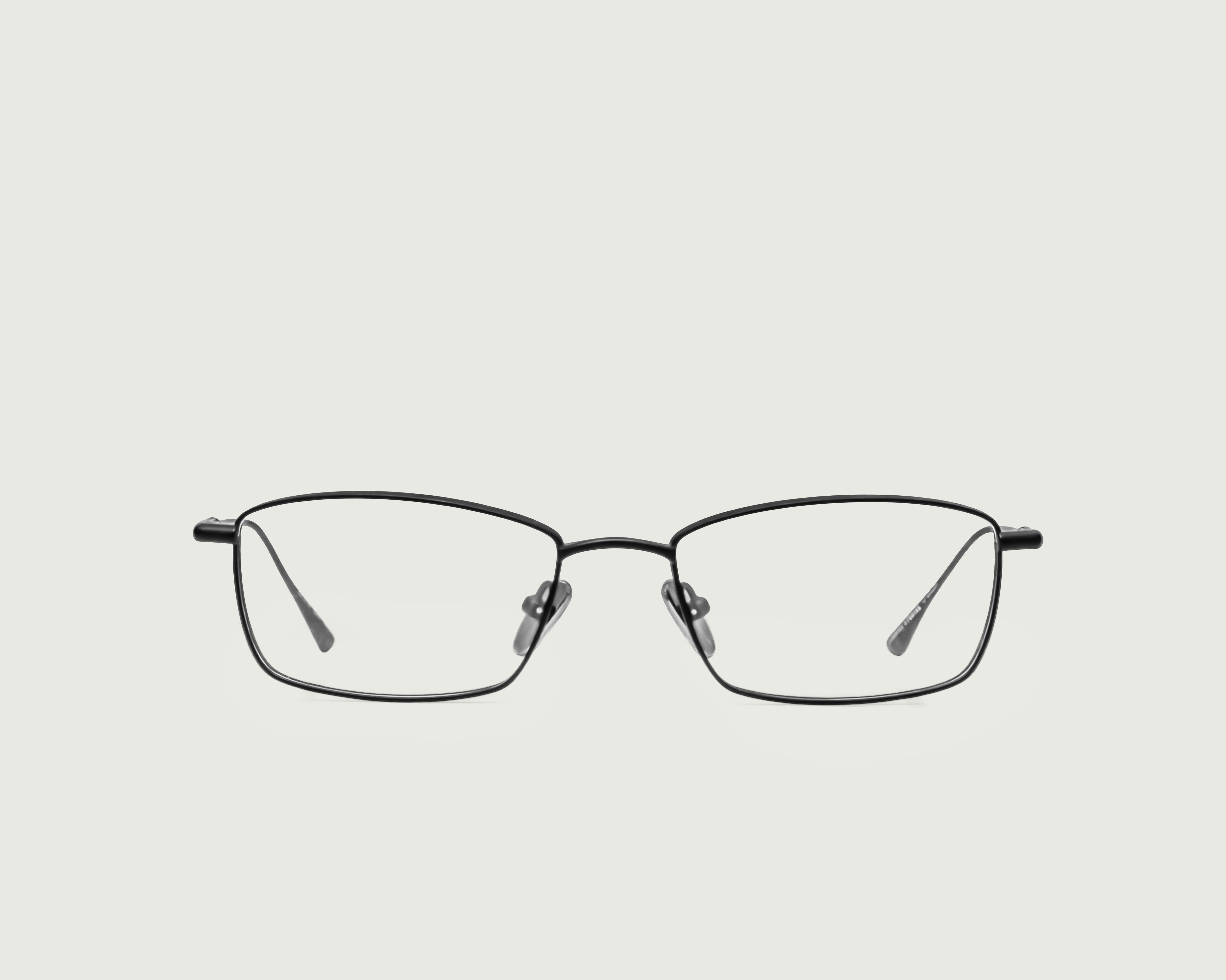Charcoal::Eddie Eyeglasses rectangle black titanium front