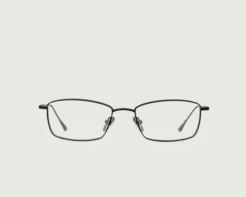 Charcoal::Eddie Eyeglasses rectangle black titanium front