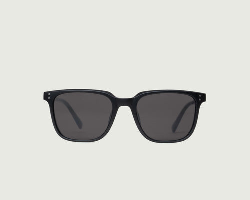 Charcoal::Harry Sunglasses square Black recycled polyester front