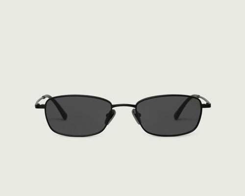 Charcoal::Smith Sunglasses rectangle Black metal front