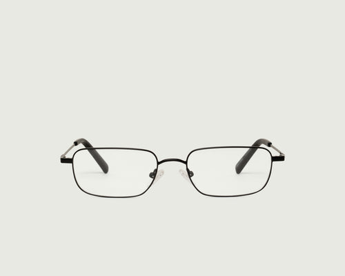 Charcoal::Graham Eyeglasses rectangle Black metal front