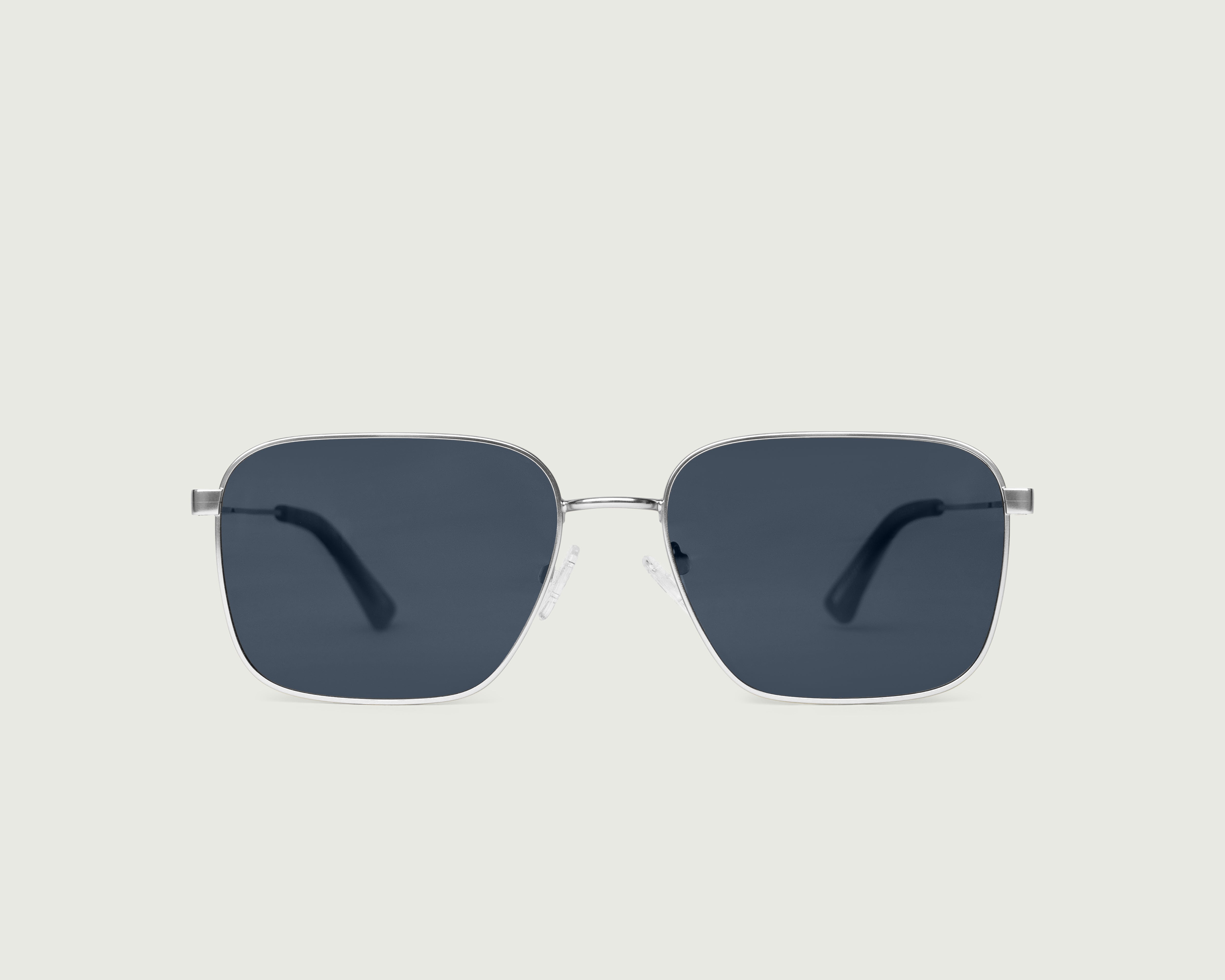 Chrome Polarized::Ford Sunglasses Square Silver metal front