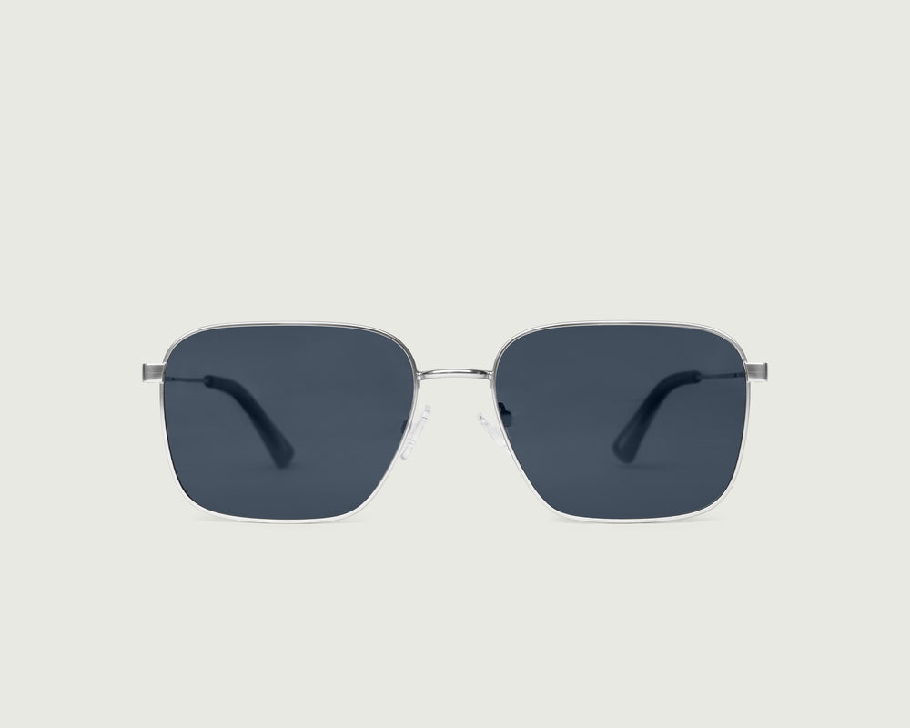 Chrome Polarized::Ford Sunglasses Square Silver metal front