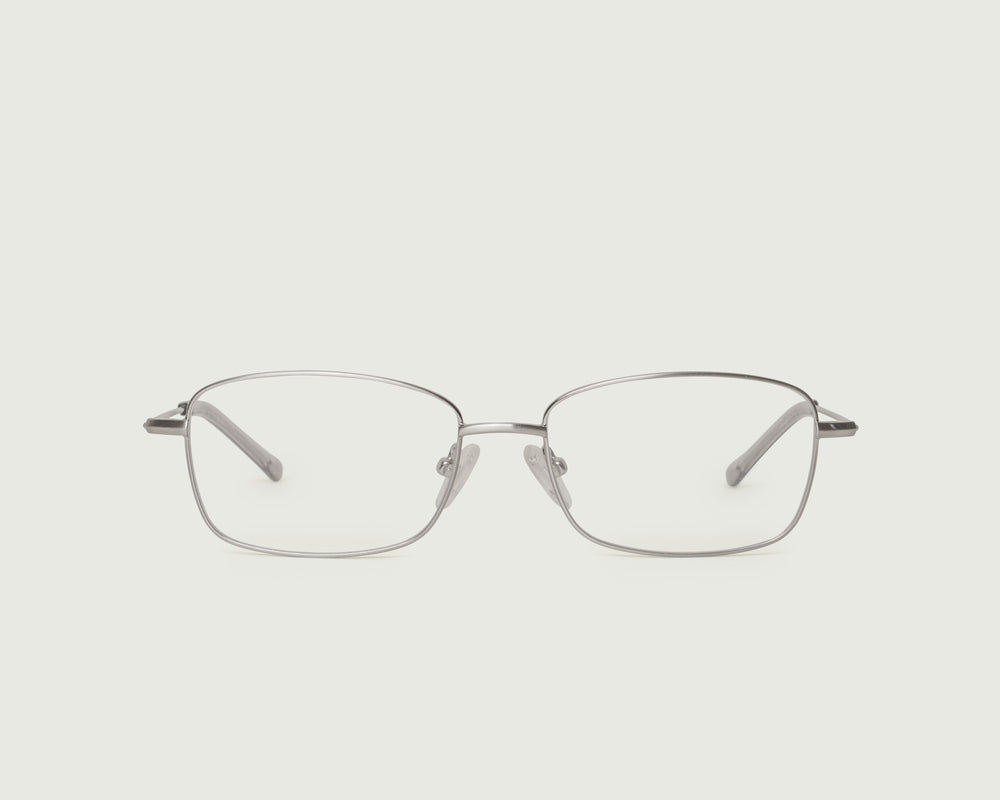Chrome::Casper Eyeglasses rectangle gray metal front