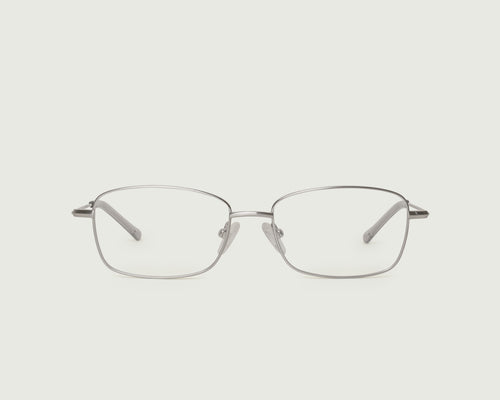 Chrome::Casper Eyeglasses rectangle gray metal front