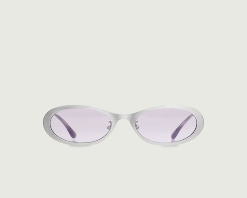 Chrome::Uma Sunglasses Oval Silver metal front