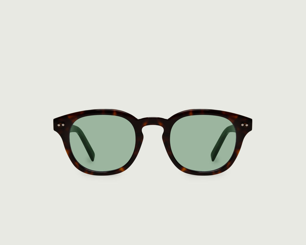 Classic Tort Dill::Hugh Sunglasses round Tort acetate front