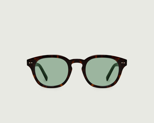 Classic Tort Dill::Hugh Sunglasses round Tort acetate front