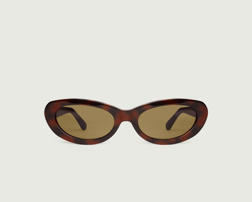 Classic Tort::Dakota Sunglasses cateye tort acetate front