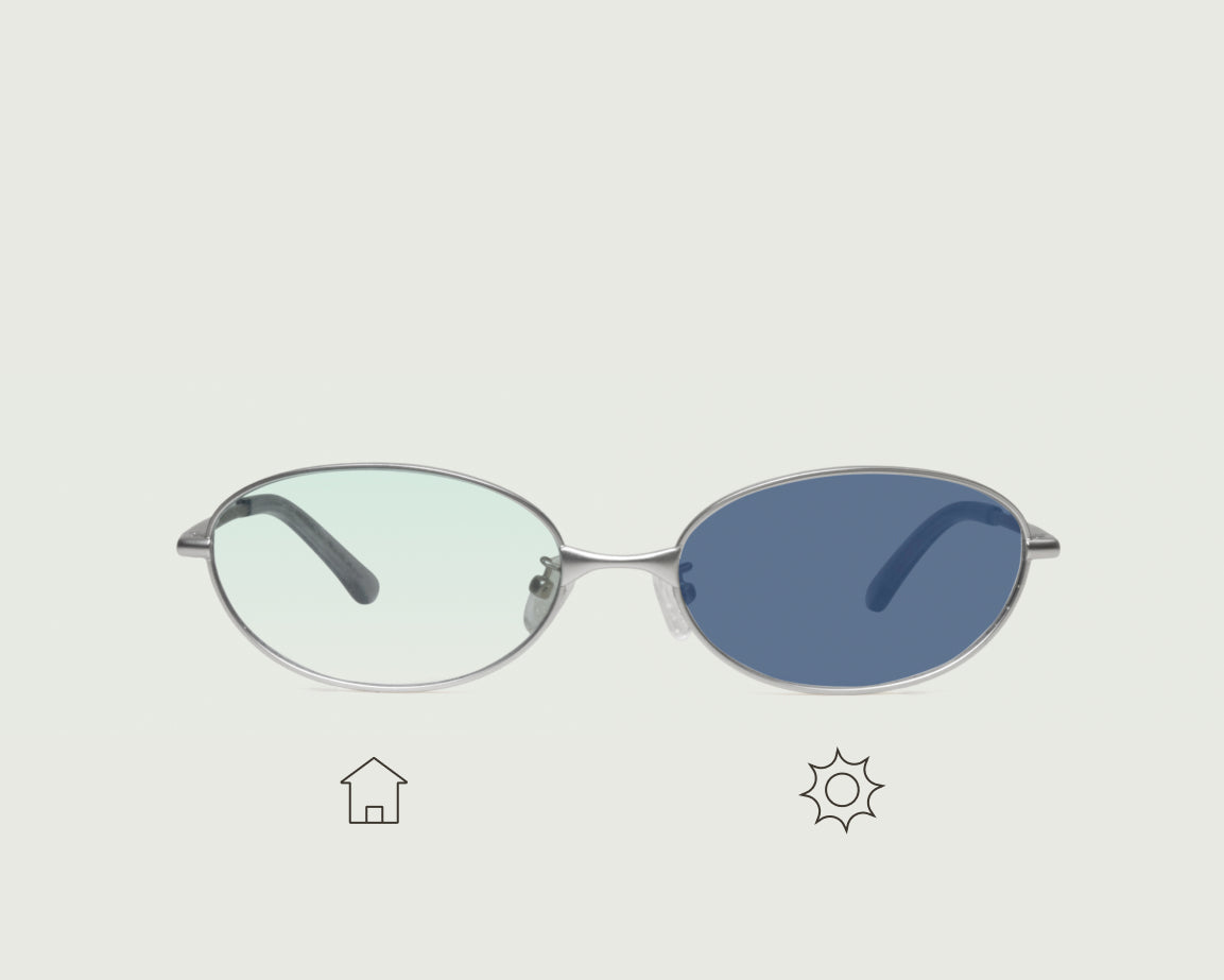 Robin Adaptive::Nia Eyeglasses Oval Silver metal front