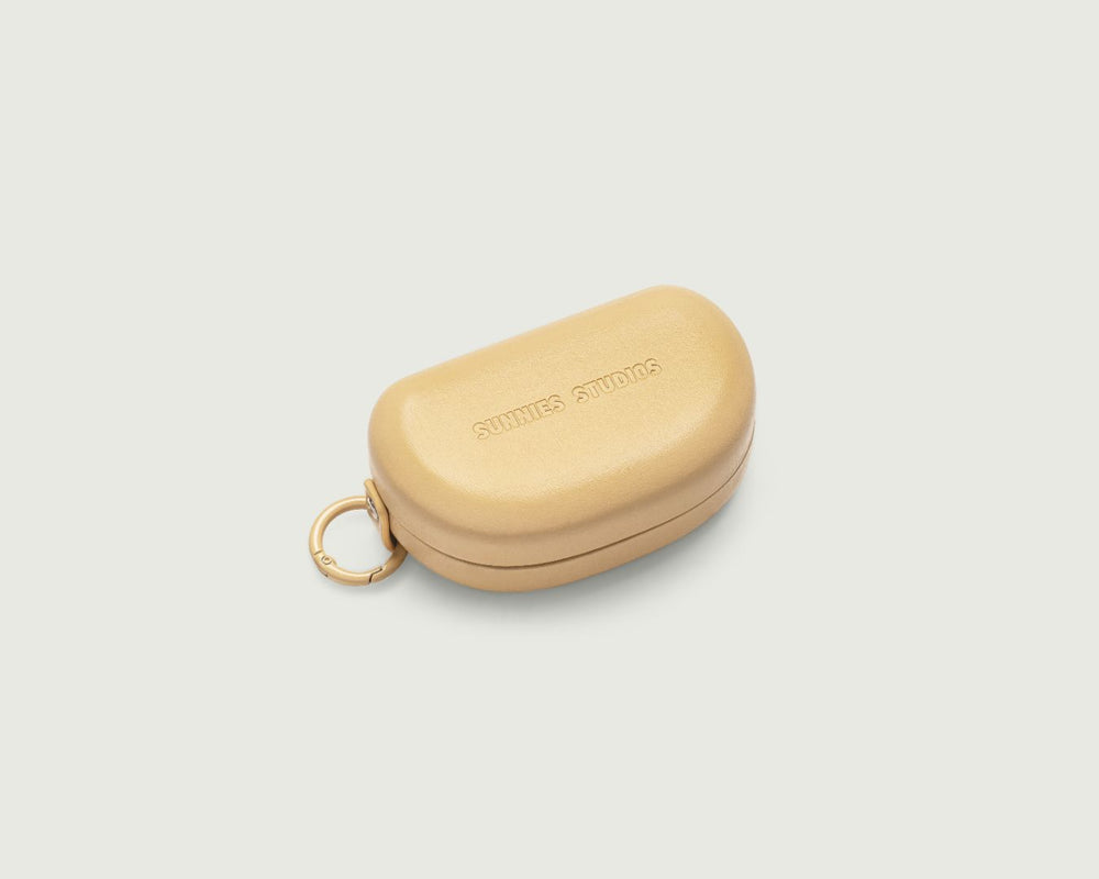 Flax::Mini Hard Case Eyewear case Yellow  front diagonal