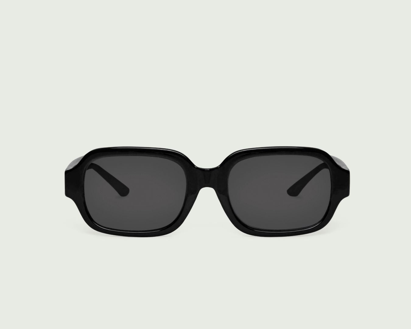 Ink Polarized::Bobbi Sunglasses rectangle black recycled polyester front