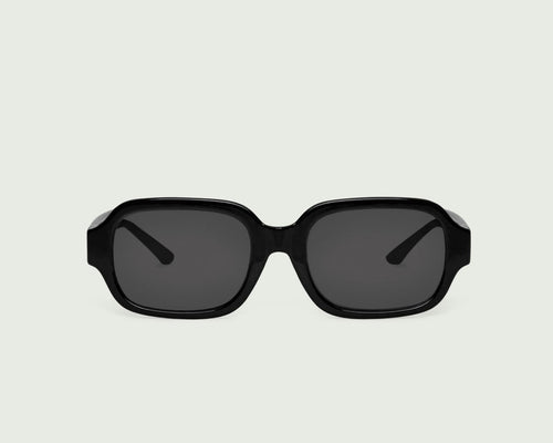 Ink Polarized::Bobbi Sunglasses rectangle black recycled polyester front