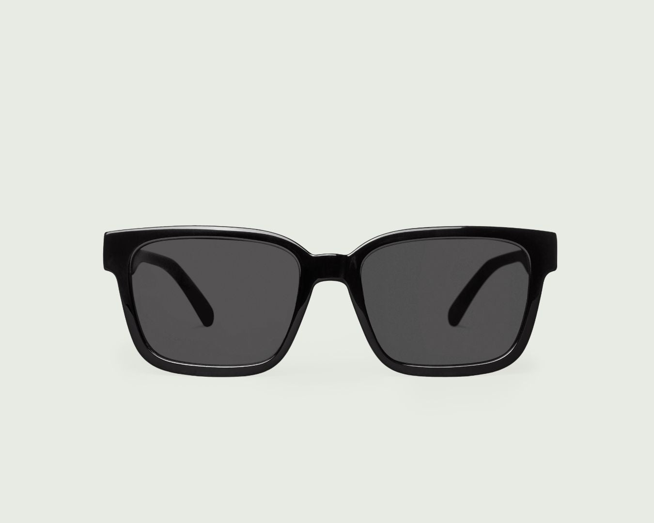 Ink Polarized::Triton Sunglasses square black recycled polyester front