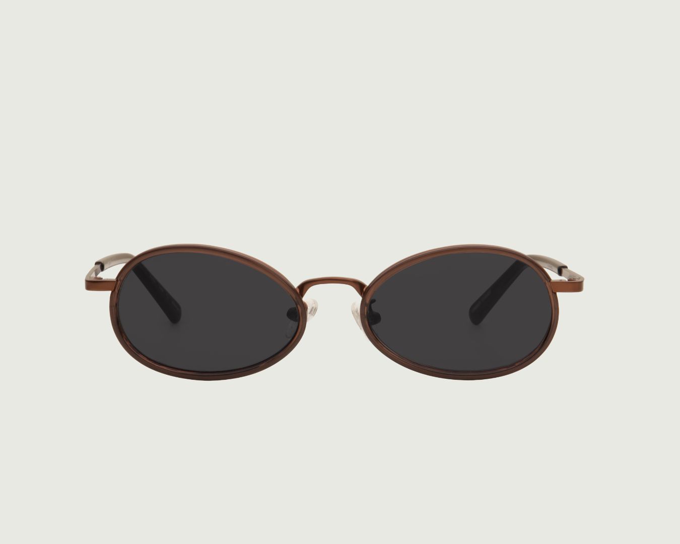 Toast::Kento Sunglasses Oval Black recycled polyester front