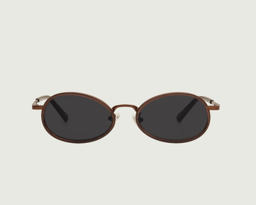 Toast::Kento Sunglasses Oval Black recycled polyester front