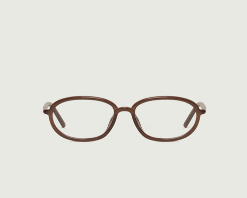 Cortado::Arden Eyeglasses oval Brown castor seed front