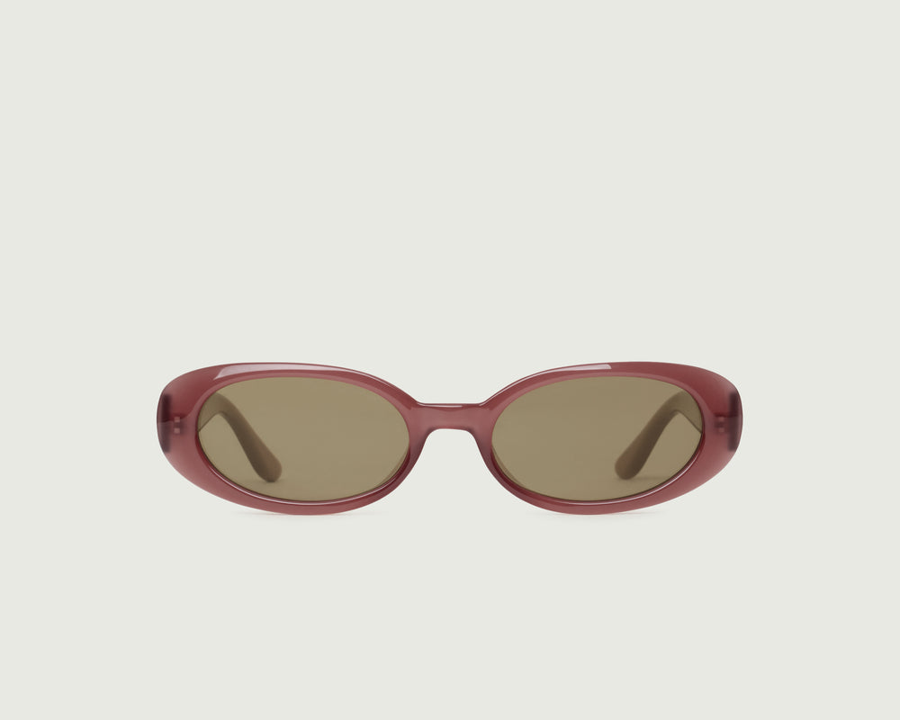 Cranberry::Devon Sunglasses oval Pink recycled polyester front
