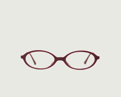 Crimson::Bonnie Eyeglasses oval Red castor seed front