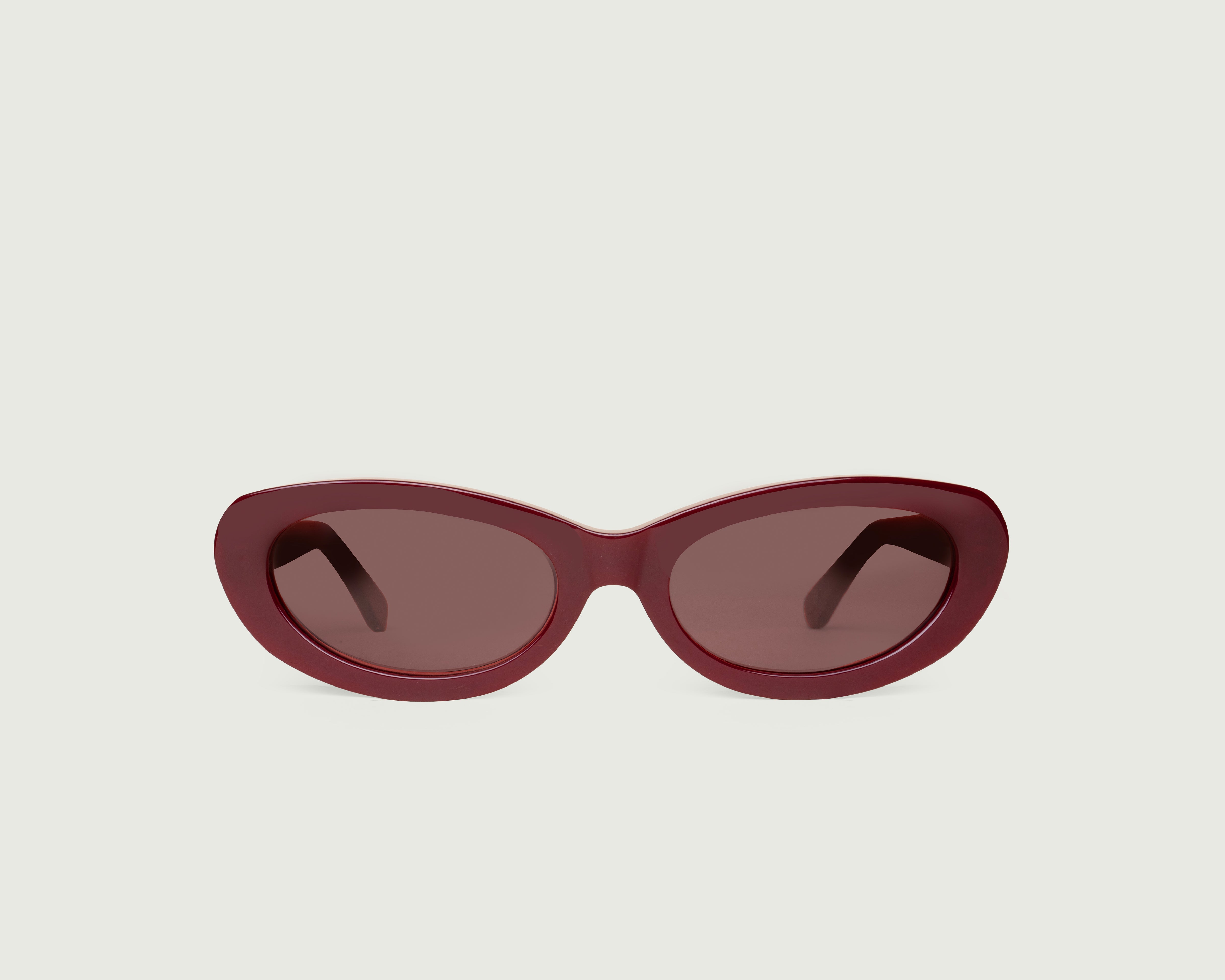 Crimson::Dakota Sunglasses cateye red recycled polyester front