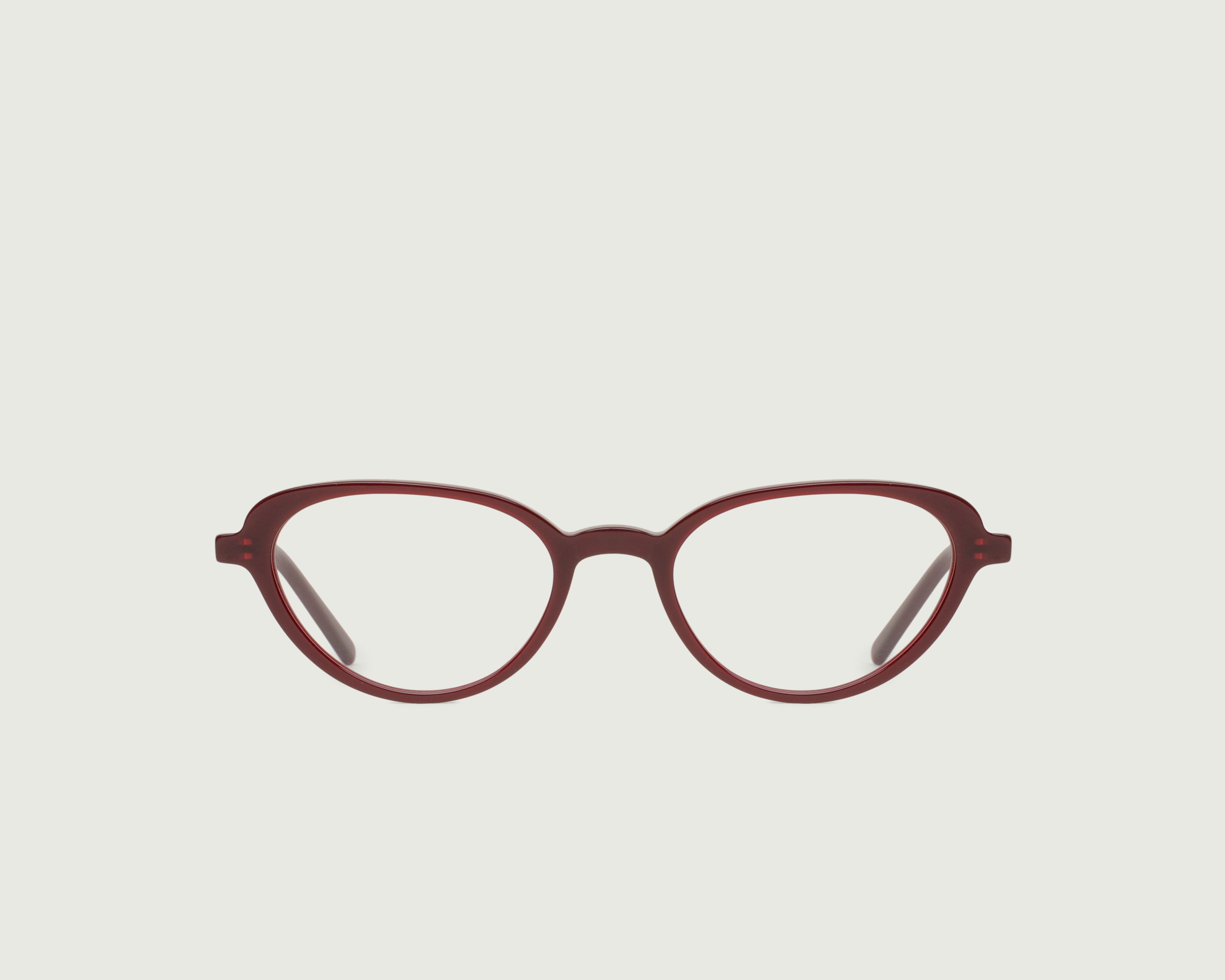 Crimson::Tippy Eyeglasses cateye red acetate front