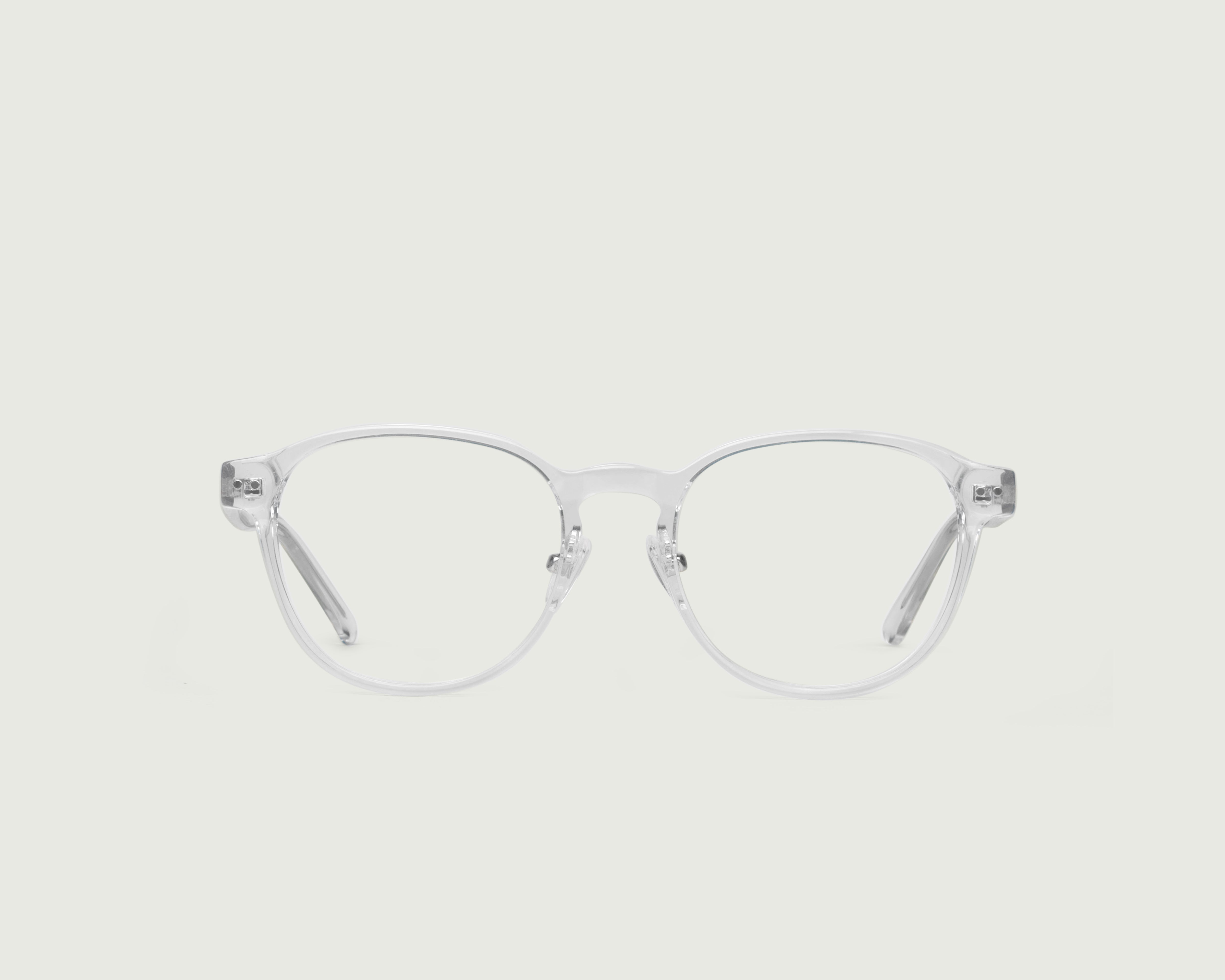Crystal::Orman Wide Eyeglasses round black plant-based front