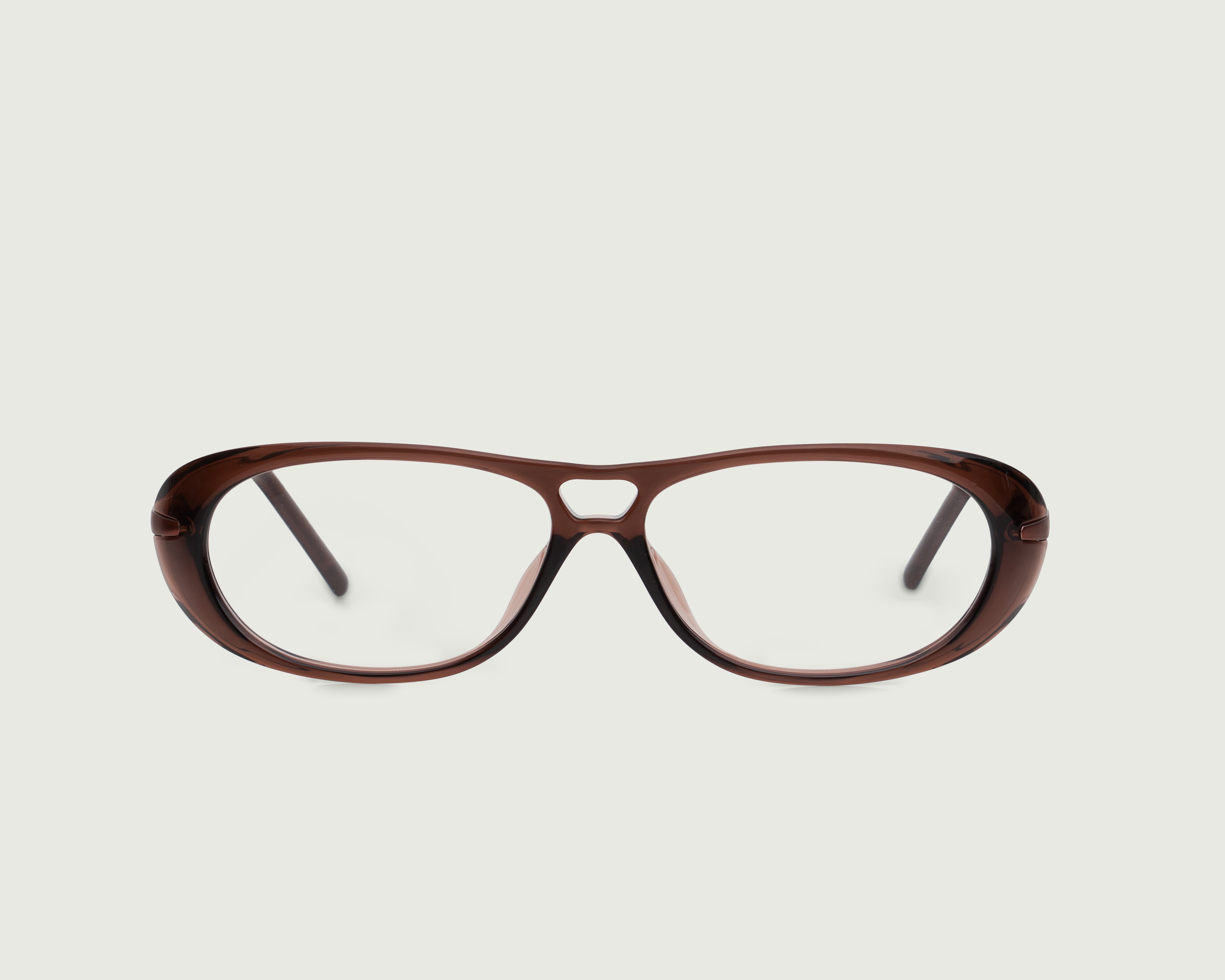 Whiskey::Hoffman Eyeglasses pilot brown Plant-based Plastic  front