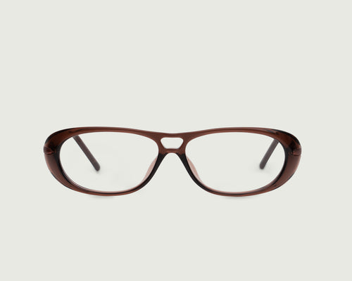 Whiskey::Hoffman Eyeglasses pilot brown Plant-based Plastic  front